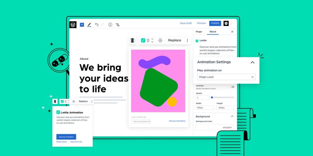 lottiefiles for wordpress