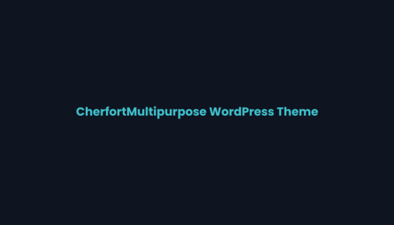 Title card for the Cherfort multipurpose WordPress theme review on WPNeon