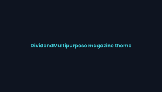 Title card for the Dividend multipurpose magazine WordPress theme review on WPNeon
