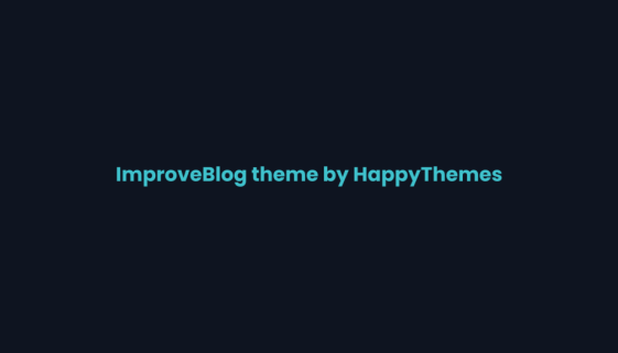 Title card for the Improve blog WordPress theme review on WPNeon