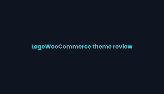 Title card for the Loge WooCommerce WordPress theme review on WPNeon