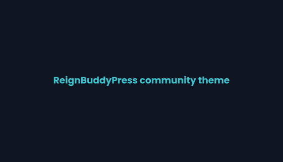 Title card for the Reign BuddyPress community WordPress theme review on WPNeon