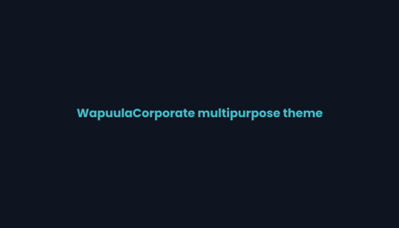 Title card for the Wapuula corporate WordPress theme review on WPNeon