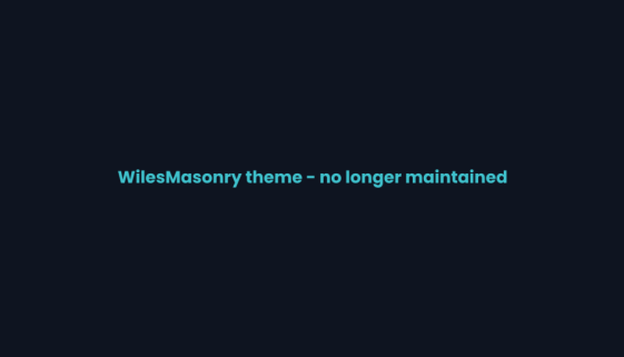Title card for the Wiles WordPress theme page on WPNeon