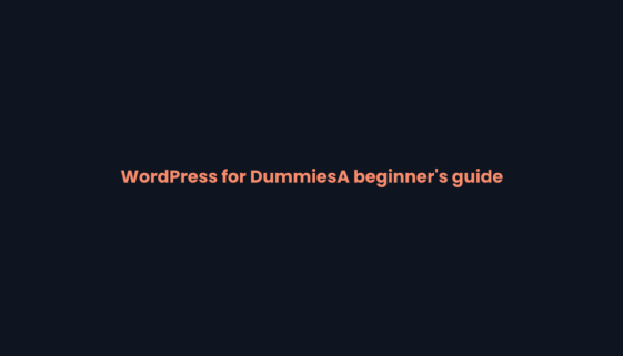 Title card for the beginner's guide to WordPress on WPNeon