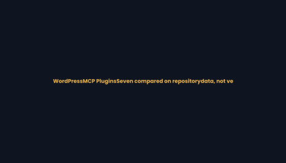WordPress MCP plugin comparison — seven compared on repository data