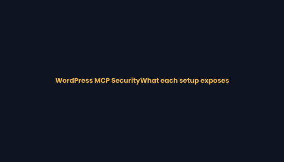 Title card for the WordPress MCP security analysis on WPNeon