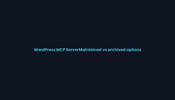 Title card for the WordPress MCP server comparison on WPNeon